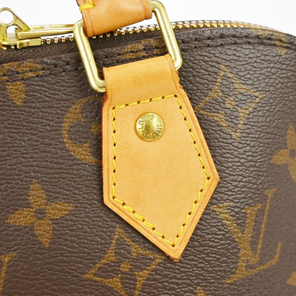 Louis Vuitton Alma Monogram Canvas, Brown, Canvas, Handbag