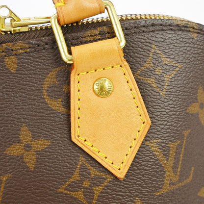 Louis Vuitton Alma Monogram Canvas, Brown, Canvas, Handbag