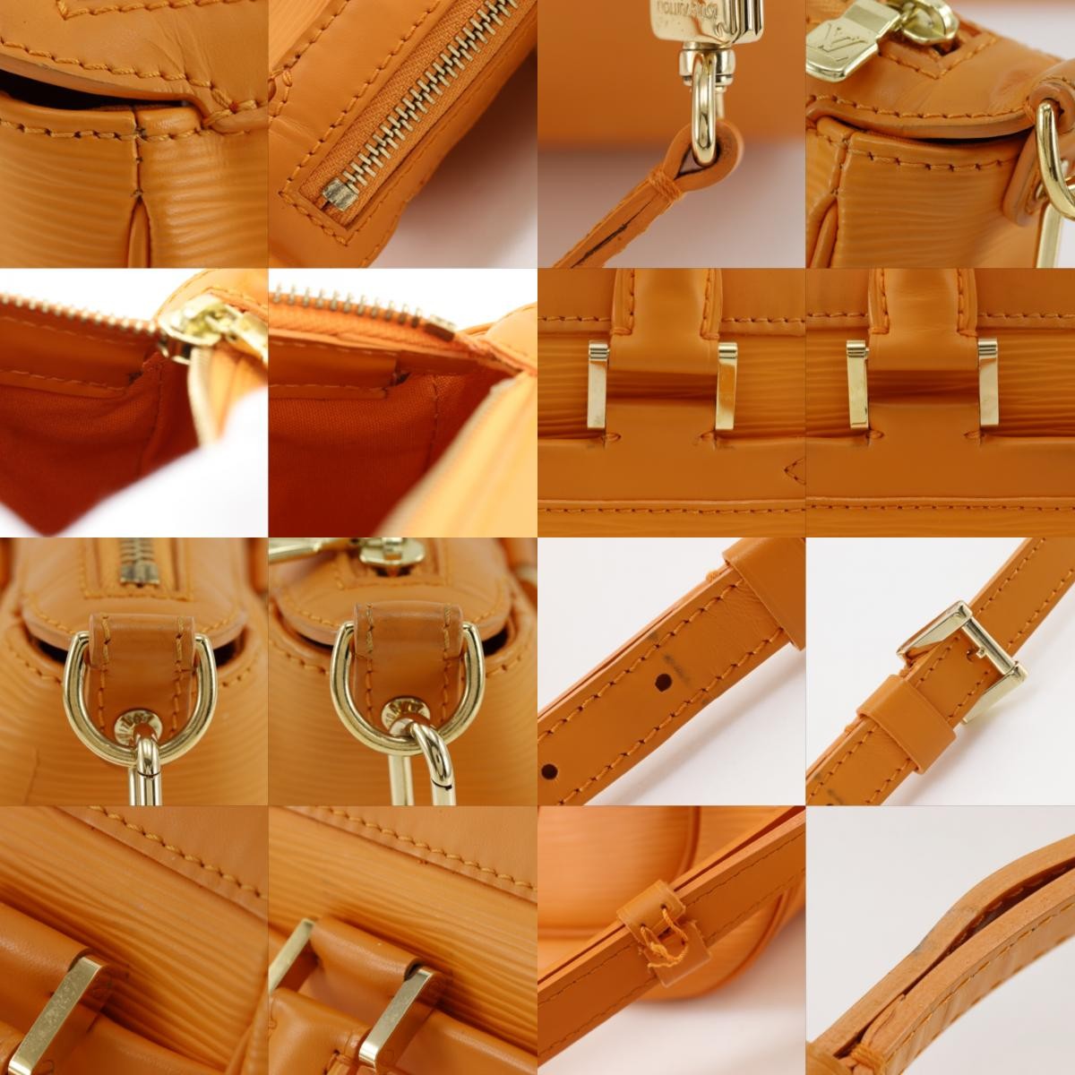 Louis Vuitton Dhanura Epi Leather, Orange, Leather, Handbag