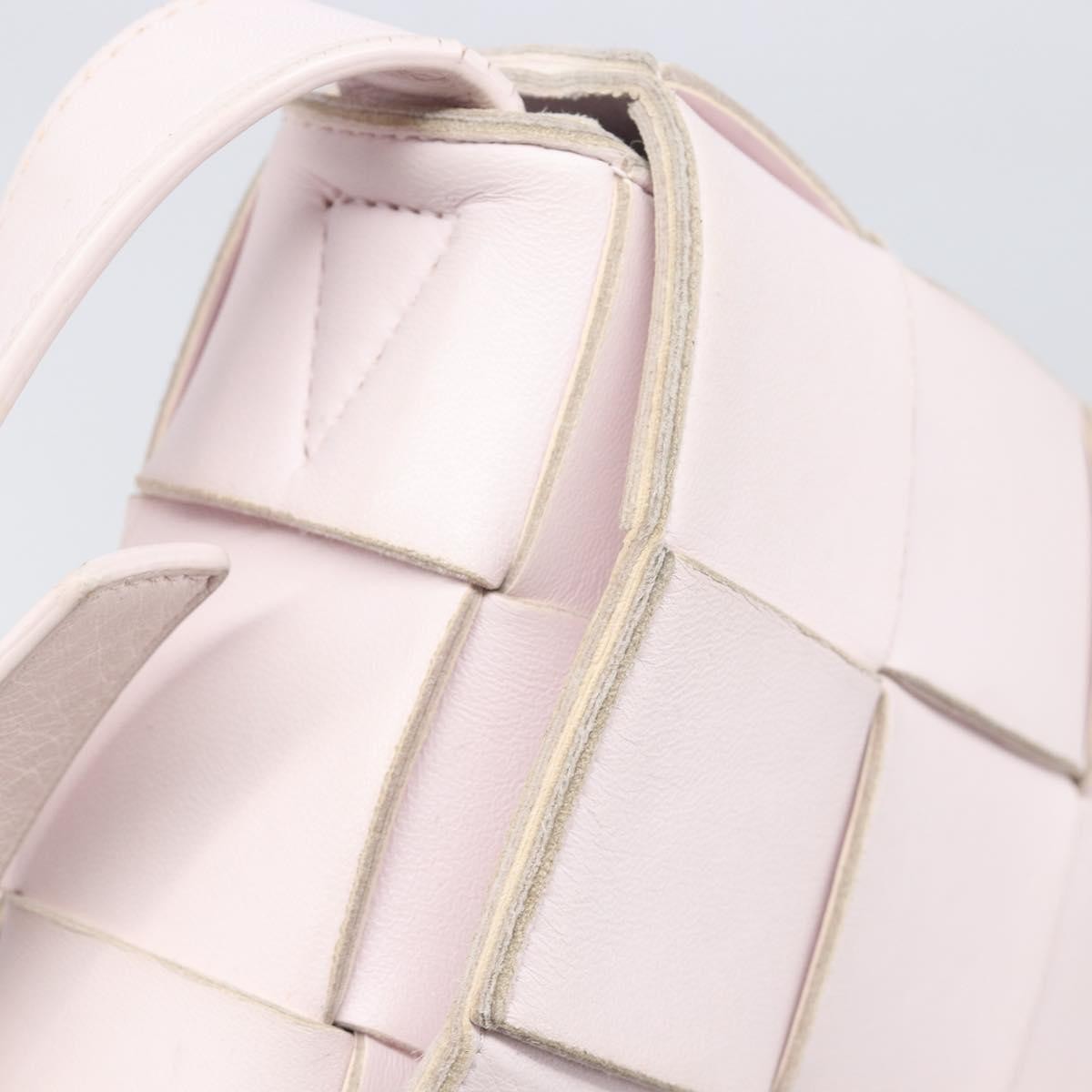 Bottega Veneta Cassette Maxi Intrecciato Leather, Pink, Leather, Crossbody Bag