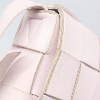 Bottega Veneta Cassette Maxi Intrecciato Leather, Pink, Leather, Crossbody Bag