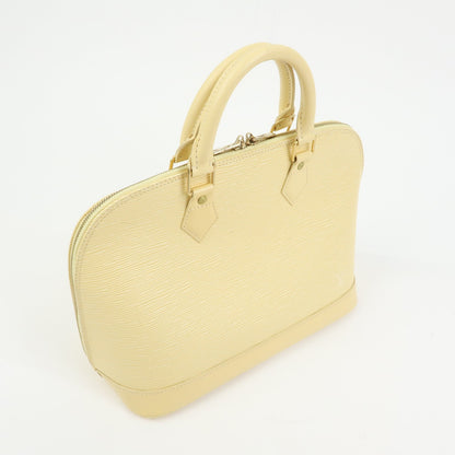 Louis Vuitton Alma Epi Leather, Beige, Leather, Handbag