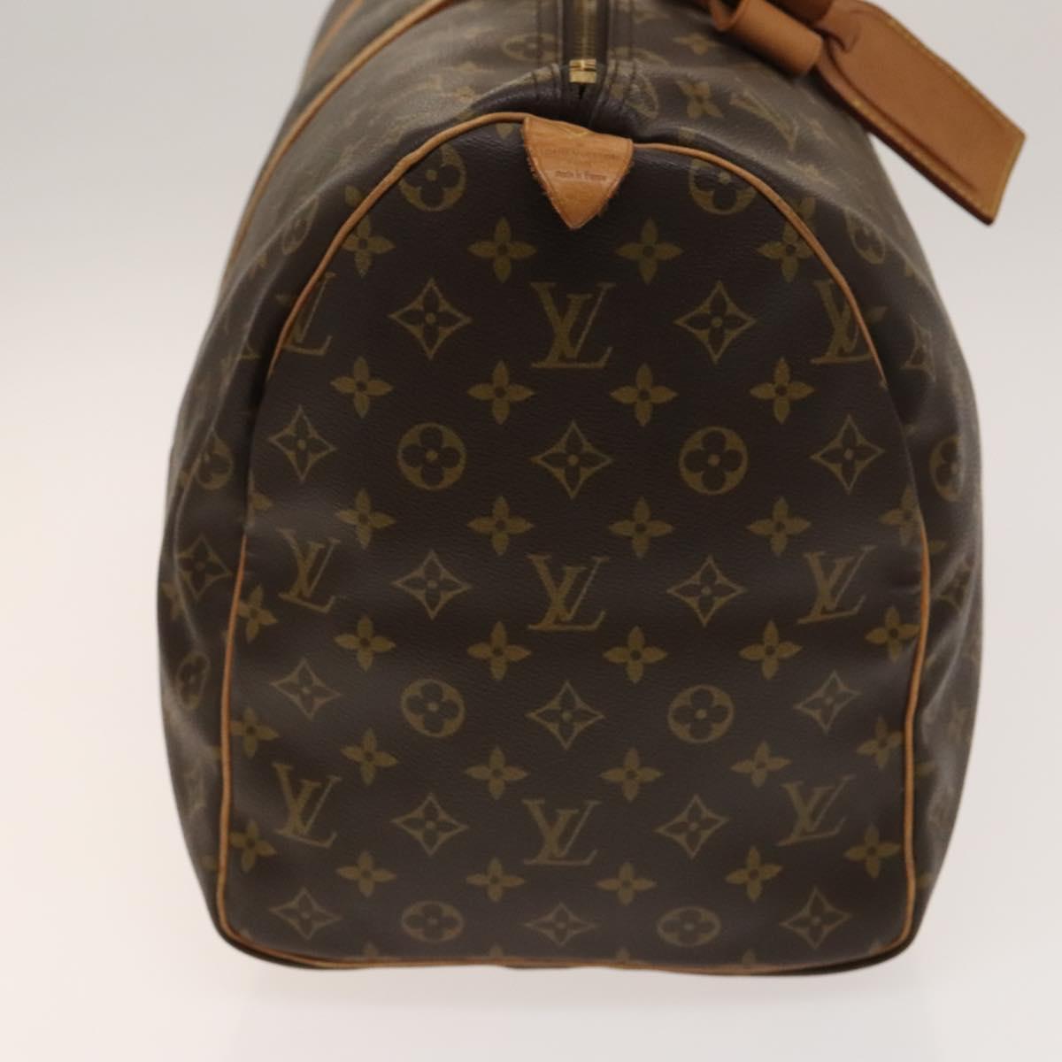 Louis Vuitton Keepall Bag Monogram Canvas, BROWN, CANVAS, Travel bag