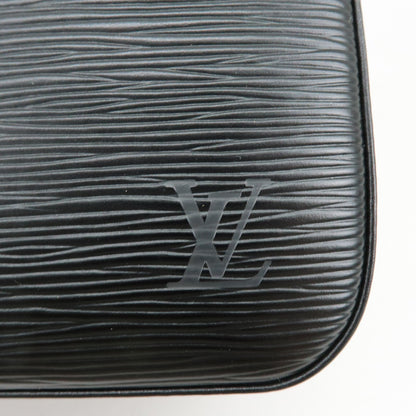 Louis Vuitton Buci Epi Leather, Black, Leather, Handbag