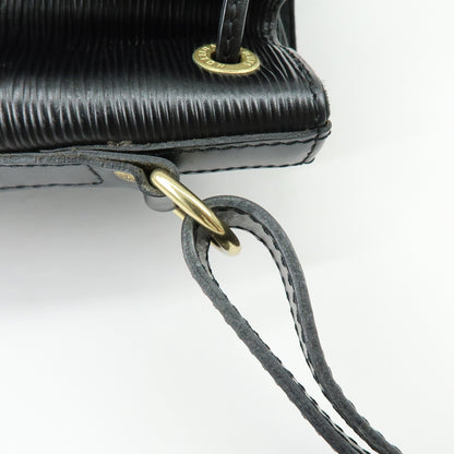 Louis Vuitton Noe Epi Leather, Black, Leather, Shoulder Bag