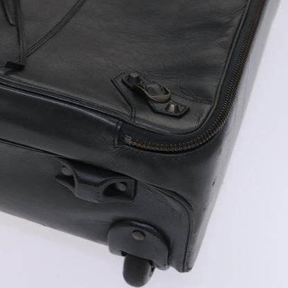 Balenciaga Trolley Rolling Classic Studs Luggage Leather, Khaki, Leather, Travel Bag