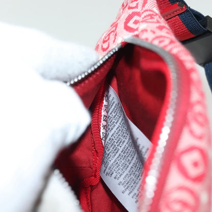 Gucci Children's Belt Printed GG Coated Canvas, Red, Canvas, Handbag
