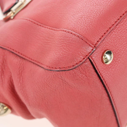 Chloe Bridget Convertible Satchel Leather, Pink, Leather, Handbag