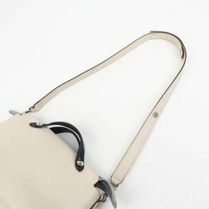 Fendi Selleria By The Way Satchel Leather, Neutral, Leather, Handbag