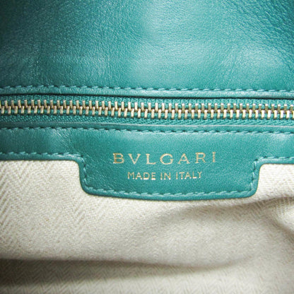 Bvlgari Chandra Canvas, Beige, Canvas, Shoulder Bag