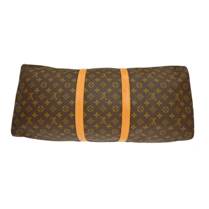 Louis Vuitton Keepall Monogram, Brown, Canvas, Travel Bag