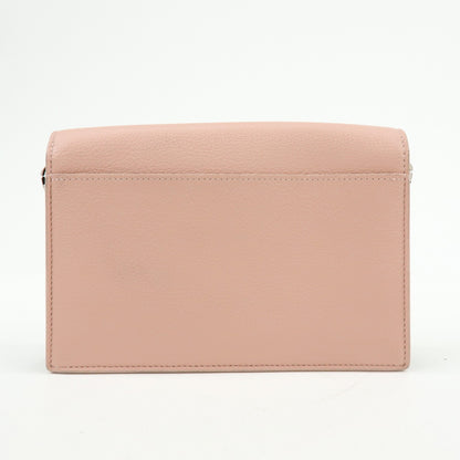 Louis Vuitton Mylockme Chain Pochette Leather, Pink, Leather, Clutch