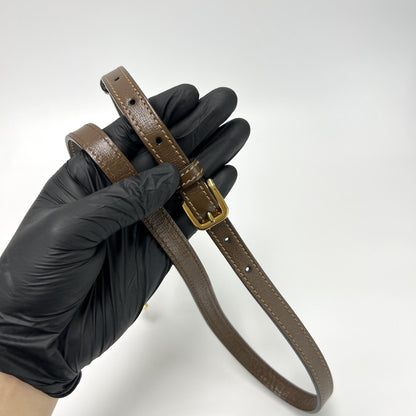 Gucci Horsebit 1955 GG Coated Canvas with Leather, Brown, Other, Shoulder Bag