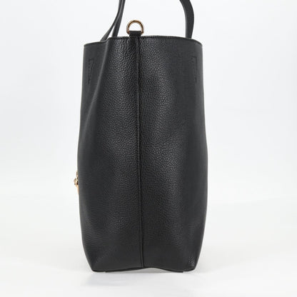 Versace Medusa Tote Leather, Black, Leather, Tote Bag