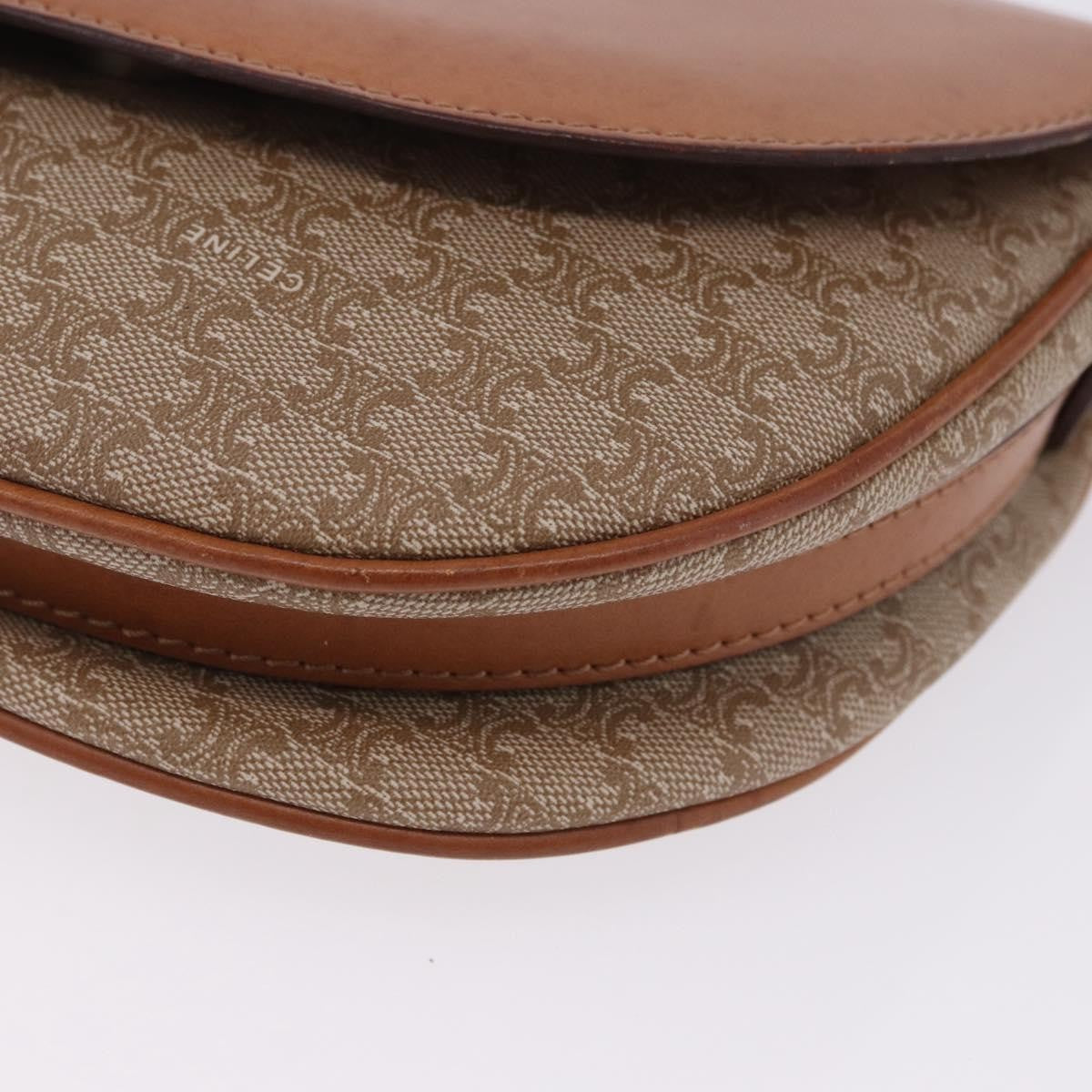 Celine Macadam Canvas, Beige, Canvas, Shoulder Bag
