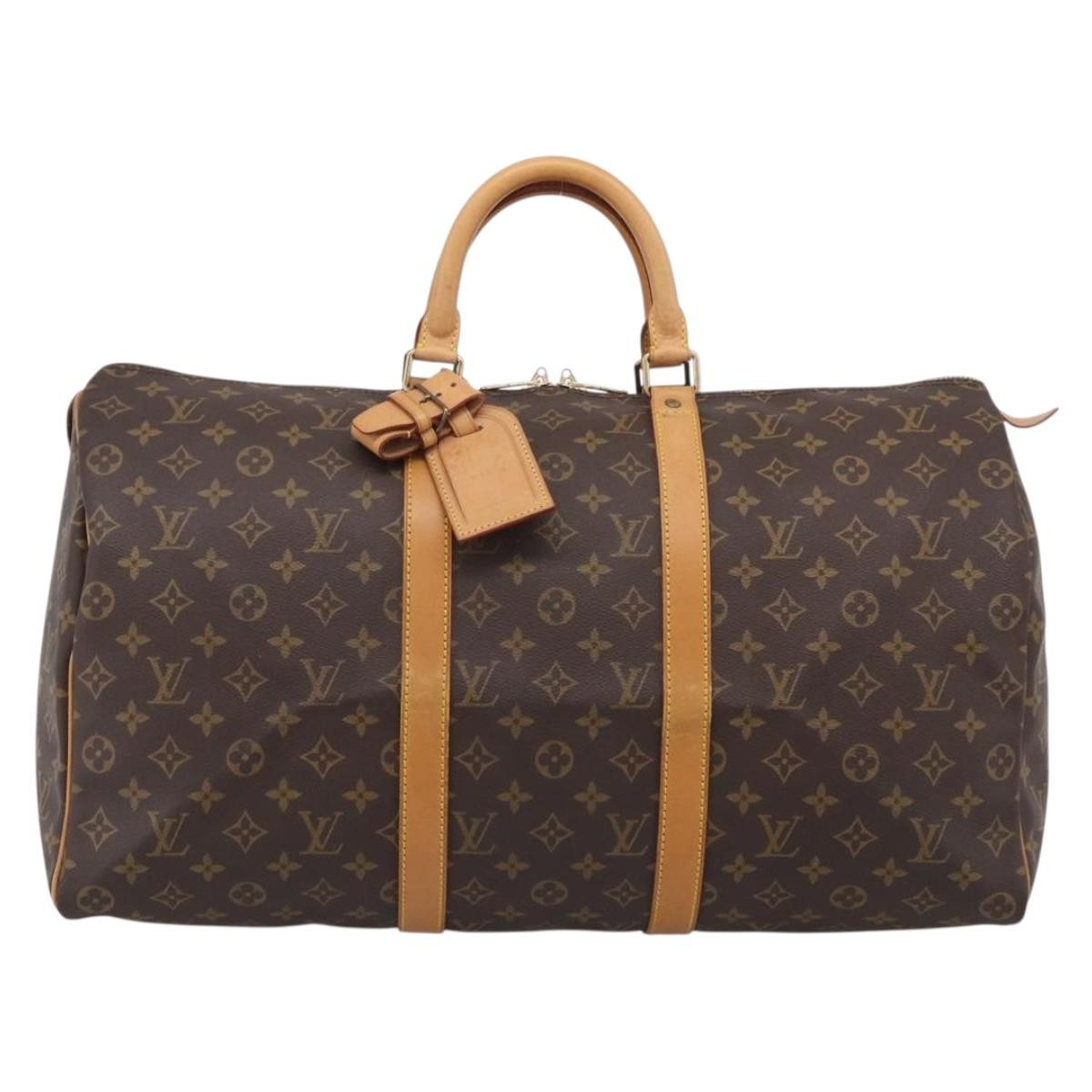 Louis Vuitton Keepall Monogram Canvas, Brown, Canvas, Travel Bag