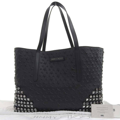 Jimmy Choo Pimlico, Black, Leather, tote