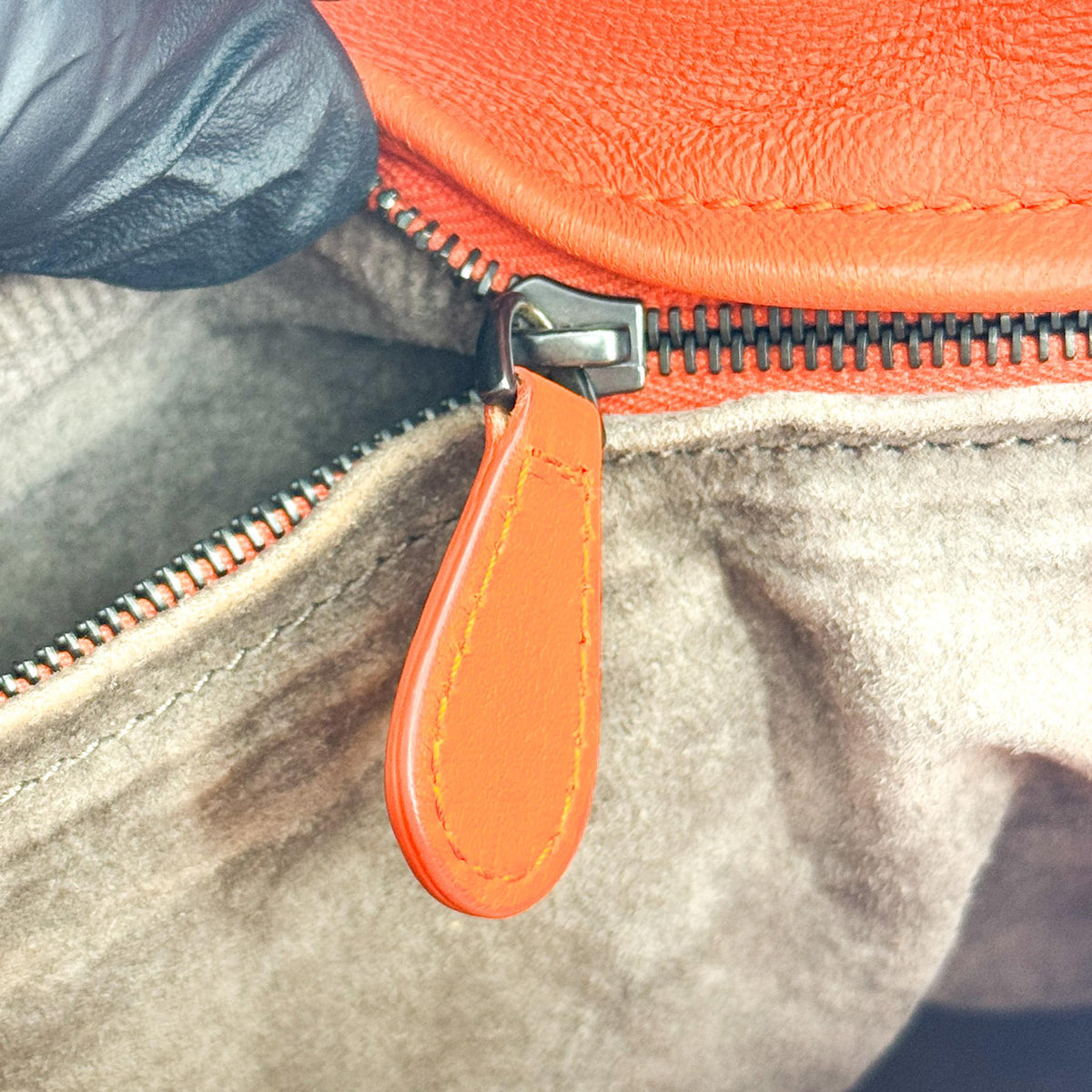 Bottega Veneta Convertible Flap Intrecciato Nappa, Orange, Leather, Shoulder Bag