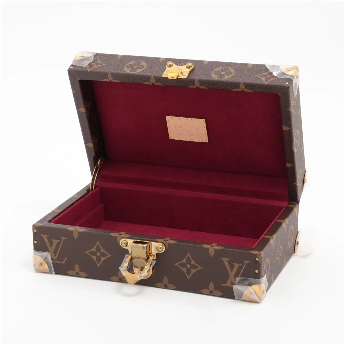 Louis Vuitton Jewelry Box Monogram Canvas, BROWN, LEATHER, Jewelry