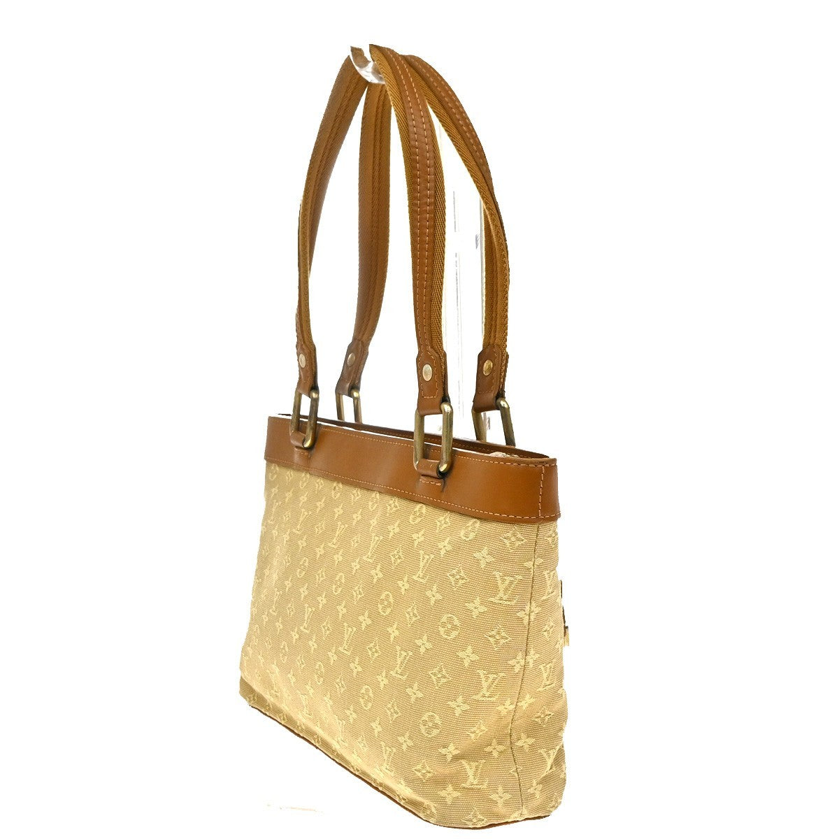 Louis Vuitton Lucille Mini Lin, Beige, Canvas, Handbag