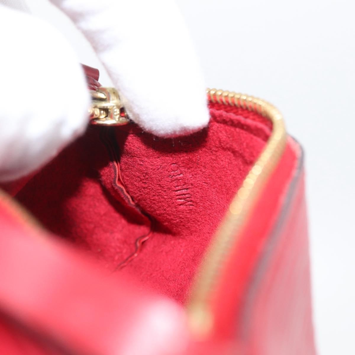 Louis Vuitton Soufflot Pochette Epi Leather, Red, Leather, Clutch