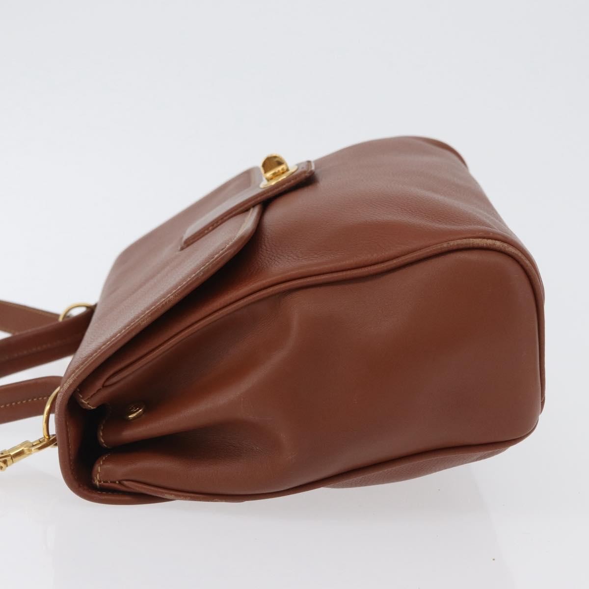 Gucci Vintage Leather, Brown, Leather, Handbag