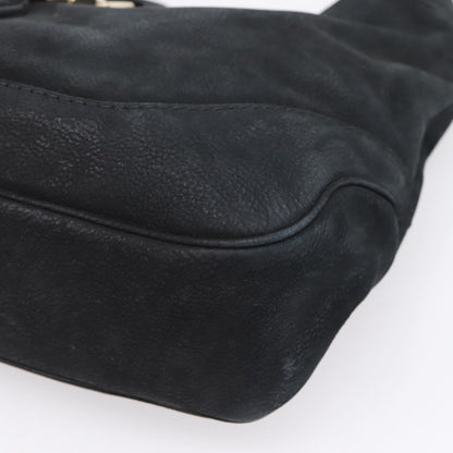 Gucci Jackie O Suede, Black, Leather, Handbag