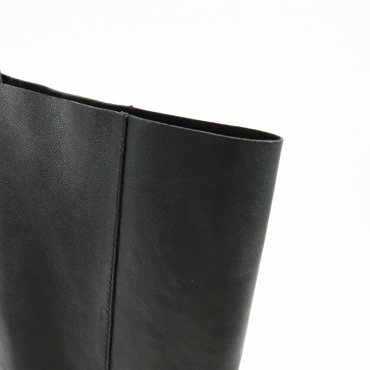 Celine Vertical Cabas Leather, Black, Leather, Tote Bag