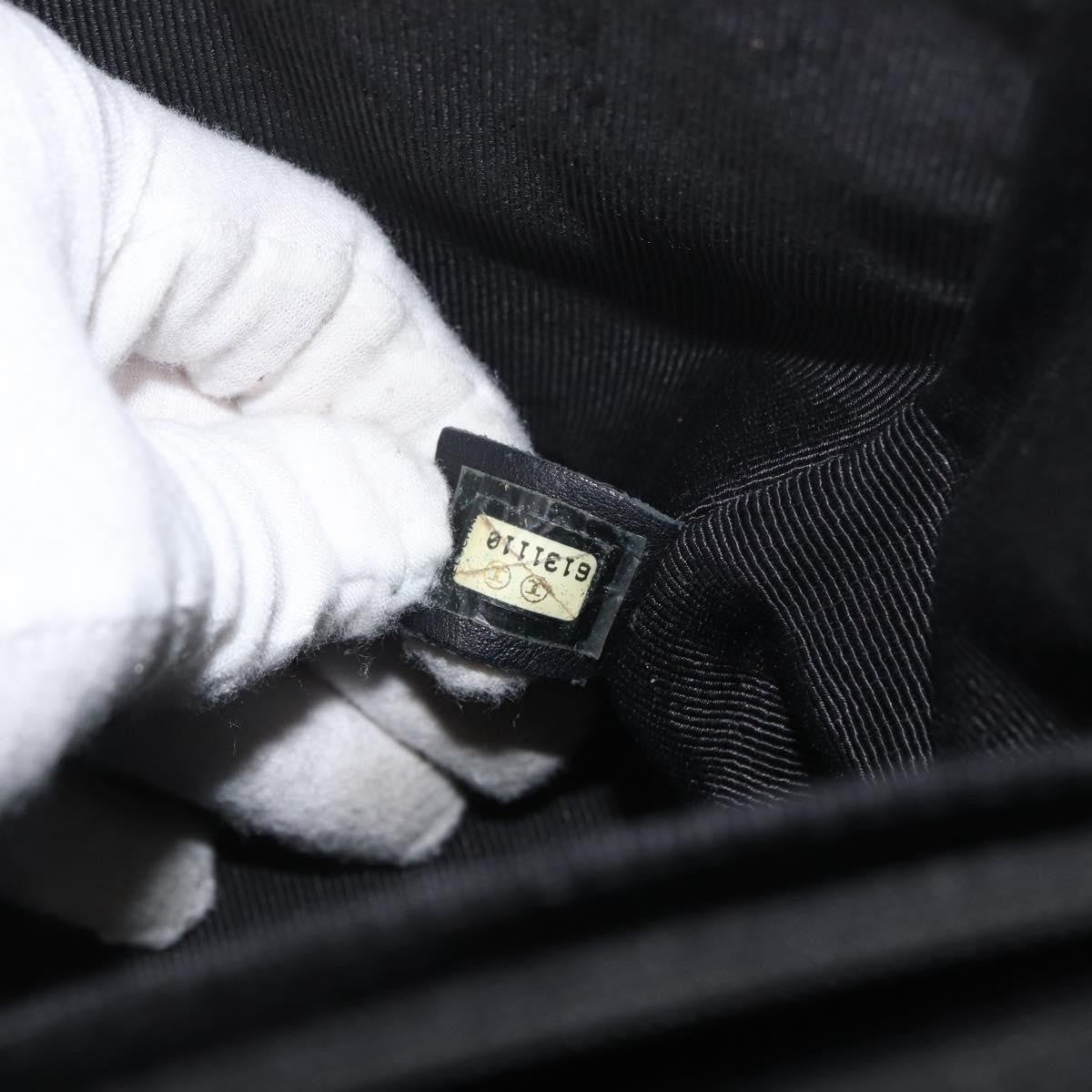 Chanel Chanel Matelassé Cuir Noir Black leather, Black, Leather, Handbag