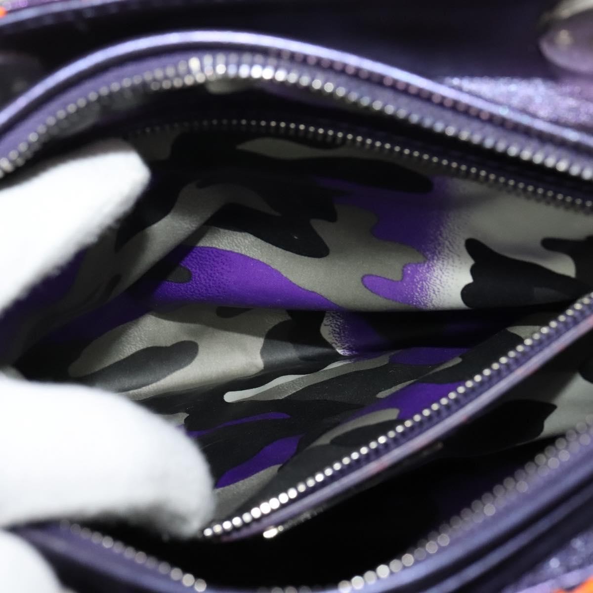 Christian Dior Lady Dior, Purple, Leather, Handbag