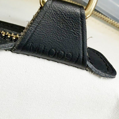 Louis Vuitton Alma Mini Lin, Blue, Canvas, Handbag