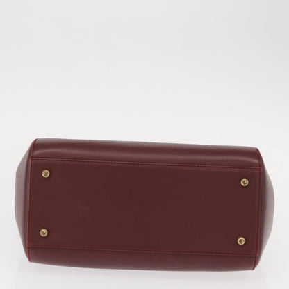 Cartier Must Line Leather, Burgundy, Leather, Handbag