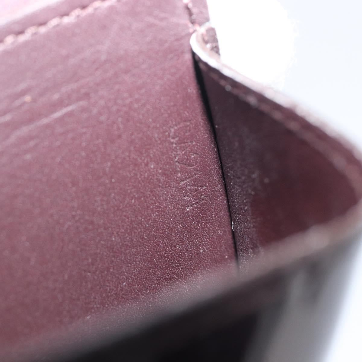 Louis Vuitton Elise Monogram Vernis, Burgundy, Patent Leather, Wallet