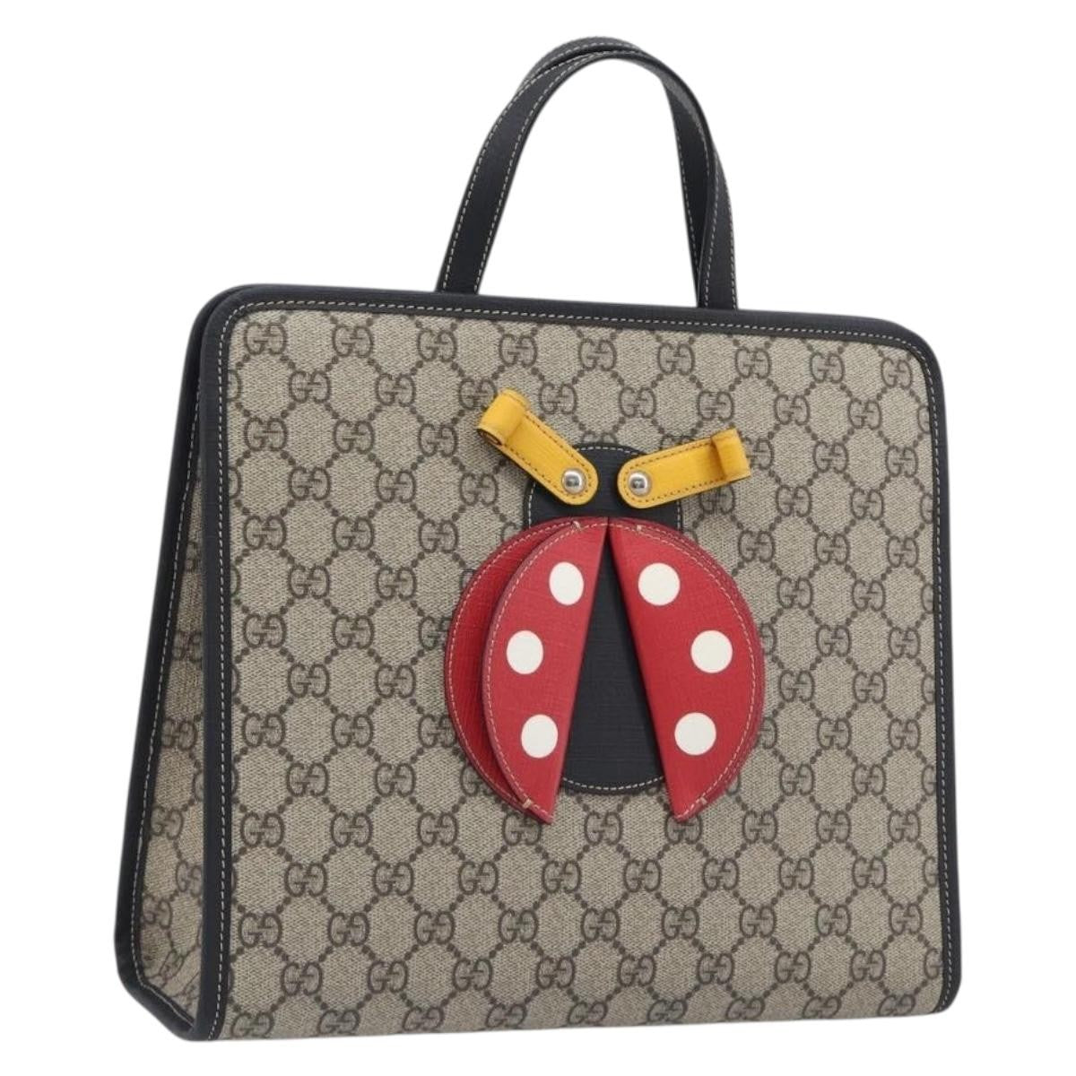 Gucci Children's Convertible GG Coated Canvas with Applique, Beige, Canvas, Tote Bag