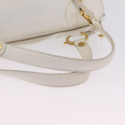 Celine Handbag Leather, White, Leather, Handbag