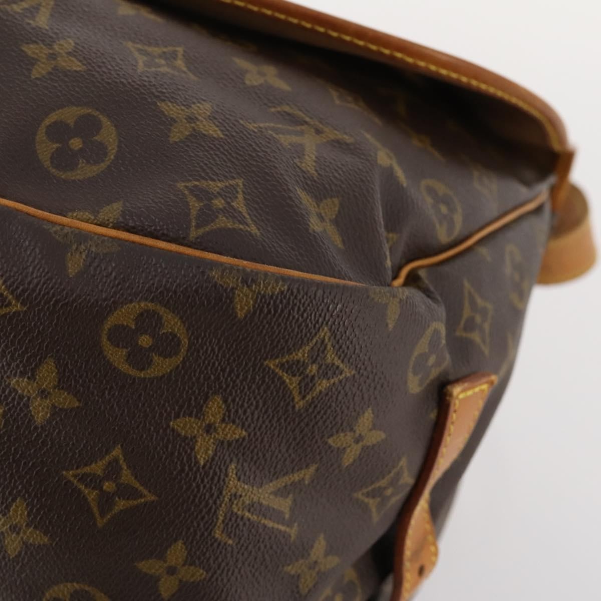 Louis Vuitton Saumur Monogram Canvas, Brown, Canvas, Shoulder Bag