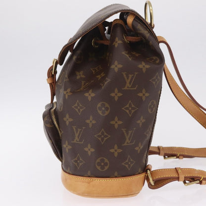 Louis Vuitton Vintage Montsouris Monogram Canvas, Brown, Canvas, Backpack