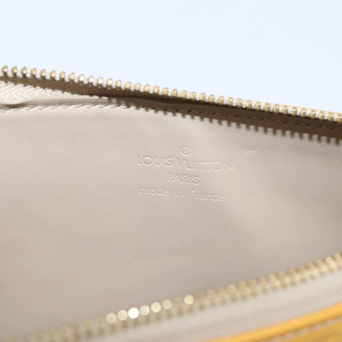 Louis Vuitton Lexington Pochette Monogram Vernis, Beige, Patent Leather, Clutch