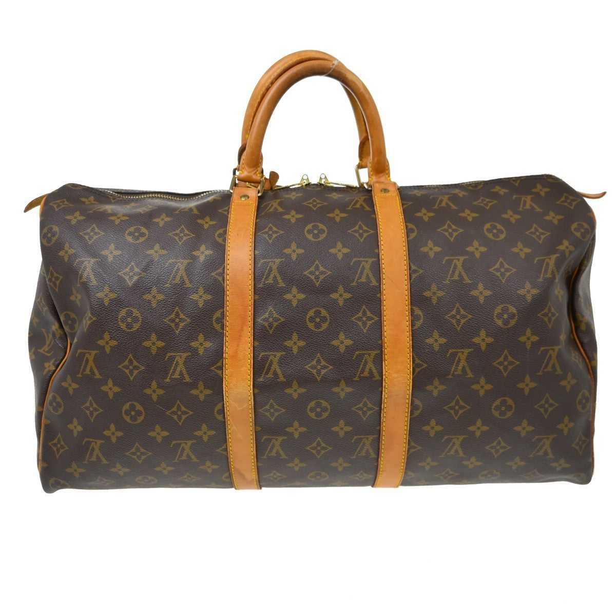 Louis Vuitton Keepall Monogram Canvas, Brown, Canvas, Travel Bag