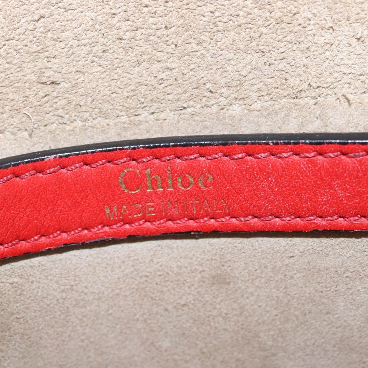 Chloe Hudson Whipstitch Leather, Red, Leather, Handbag