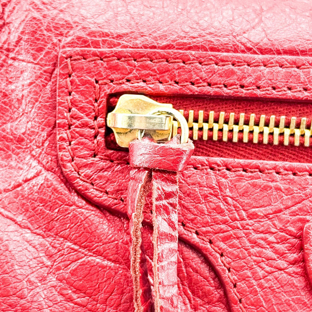 Balenciaga Classic Studs Envelope Strap Clutch Leather, Red, Leather, Clutch