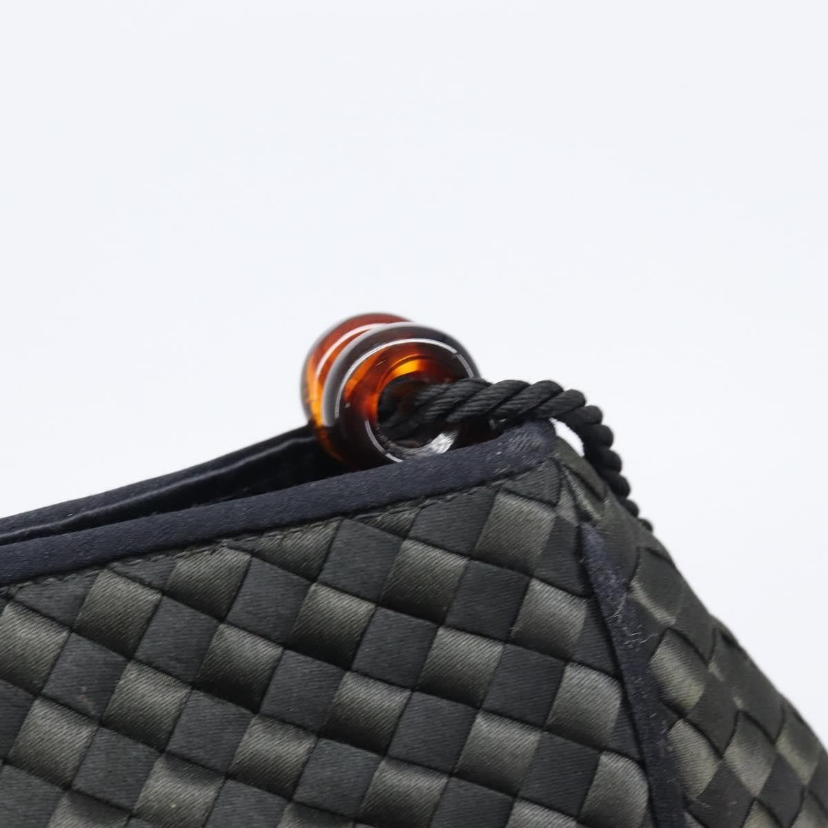 Bottega Veneta Vintage Intrecciato Hobo Nylon, Black, Nylon, Shoulder Bag