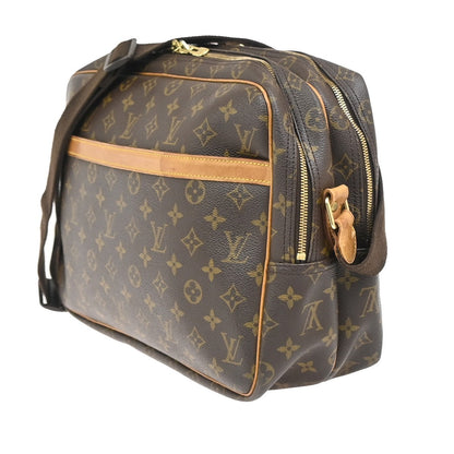 Louis Vuitton Reporter Monogram, Brown, Canvas, Shoulder Bag