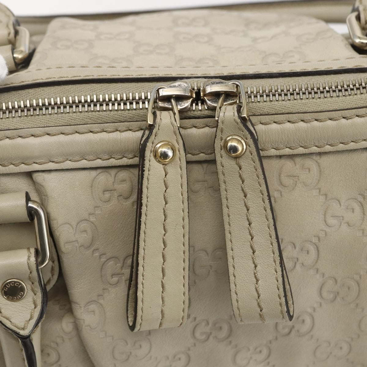 Gucci Sukey Top Handle Satchel Guccissima Leather, Ecru, Leather, Handbag