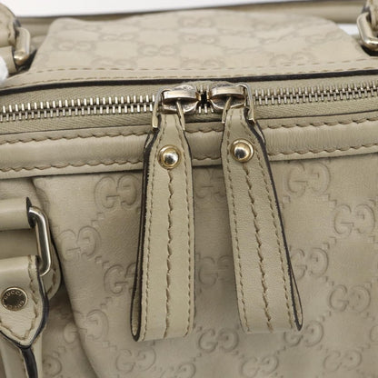 Gucci Sukey Top Handle Satchel Guccissima Leather, Ecru, Leather, Handbag
