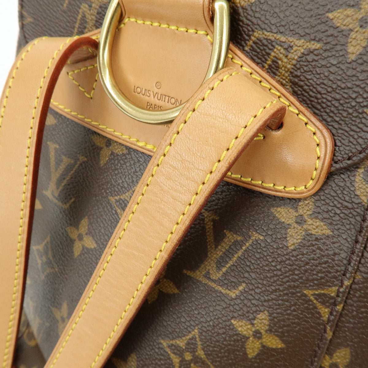 Louis Vuitton Vintage Montsouris Monogram Canvas, Brown, Canvas, Backpack