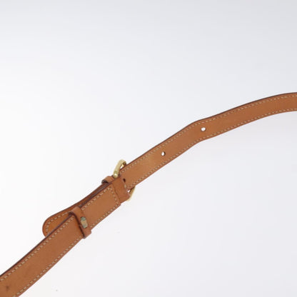 Celine Vintage Macadam Circle Logo Canvas and Leather, Brown, Canvas, Shoulder Bag