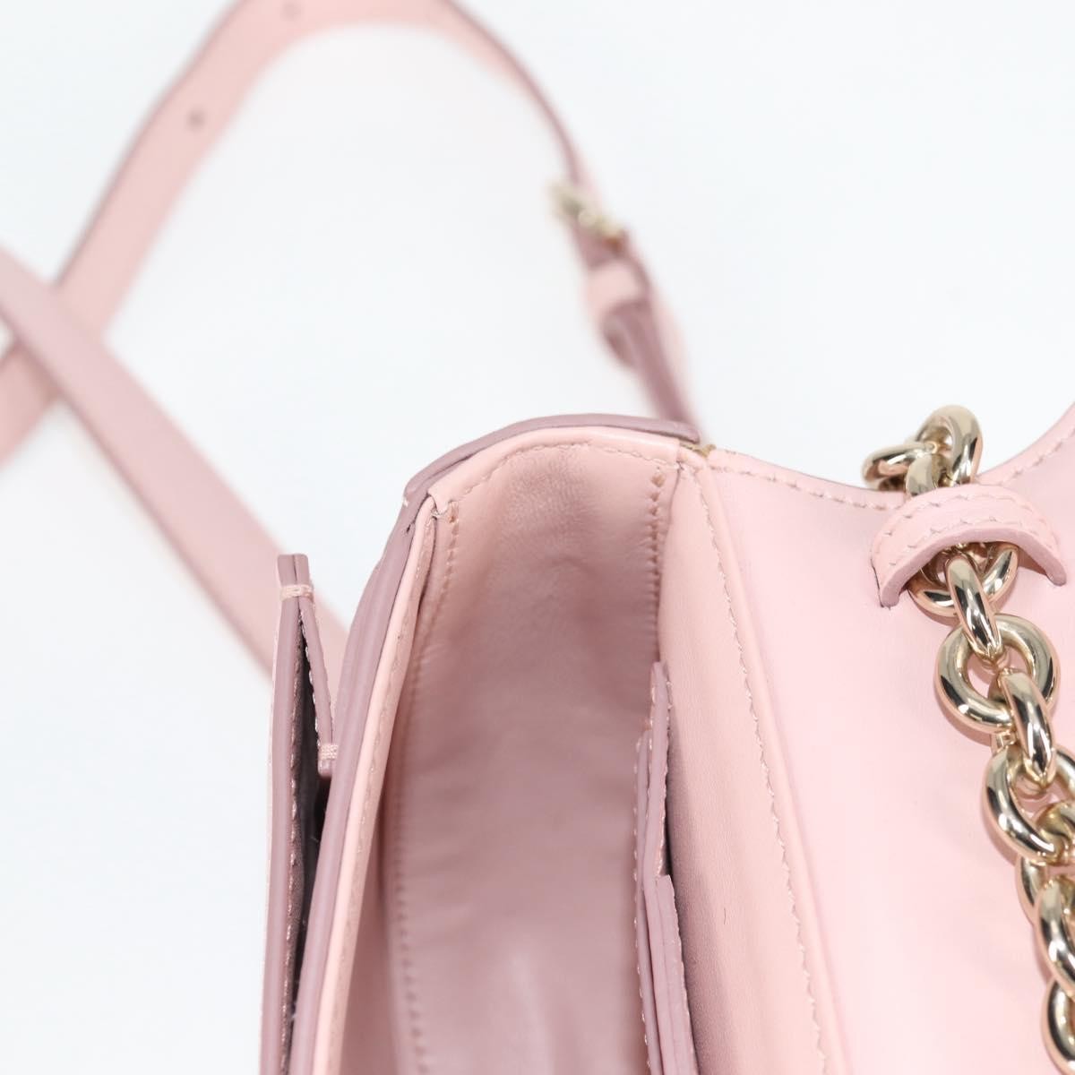 Salvatore Ferragamo Vela Flap Leather, Pink, Leather, Crossbody Bag