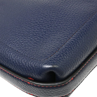 Loewe Anagram Leather, Blue, Leather, Shoulder Bag