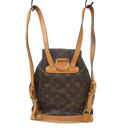 Louis Vuitton Vintage Montsouris Monogram Canvas, Brown, Canvas, Backpack